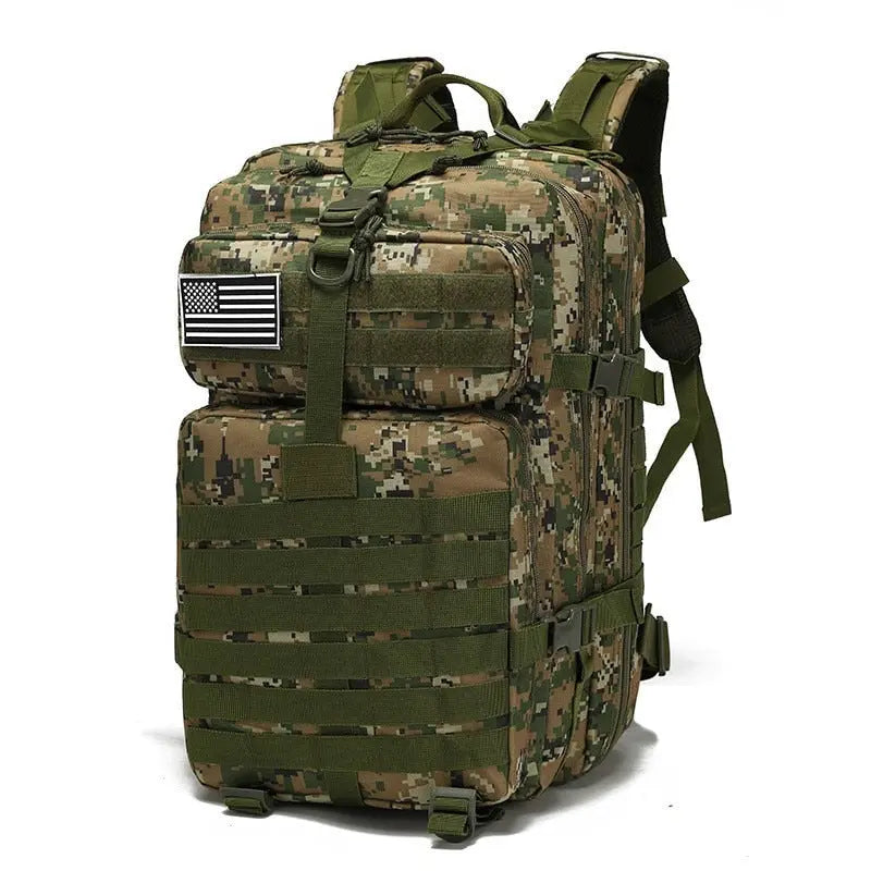 Tactical Backpack 50 L Water-Repellent Laptop Compartment