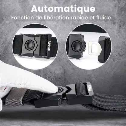 Tactical Belt Quick-Release Buckle Stepless Adjustment