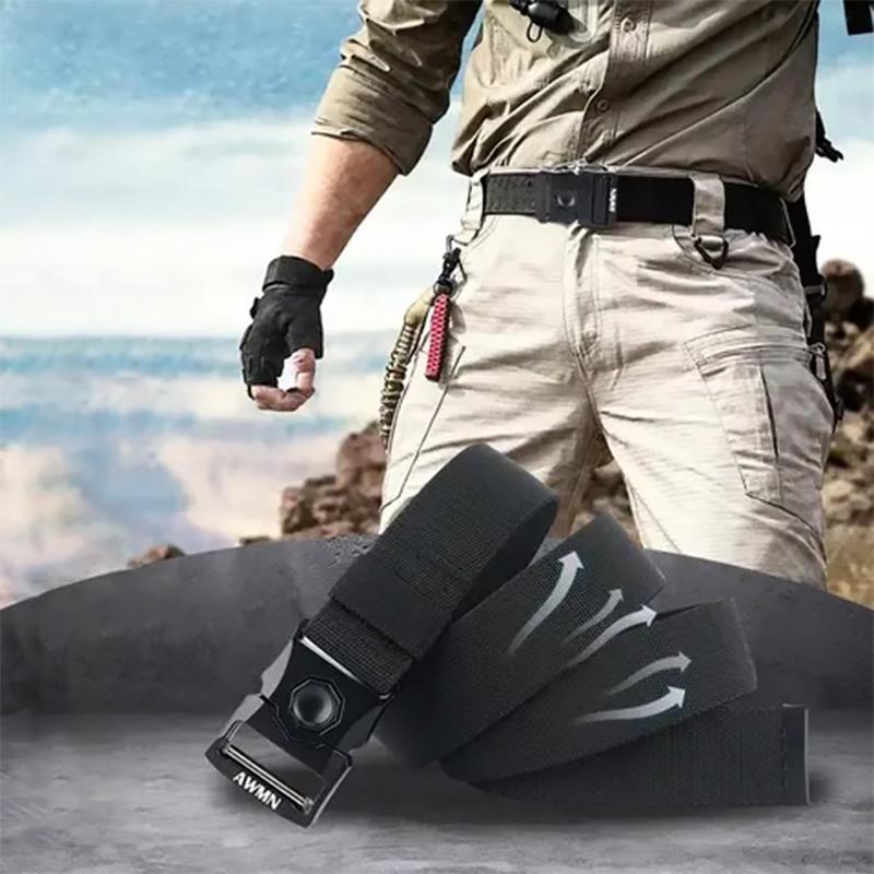 Tactical Belt Quick-Release Buckle Stepless Adjustment