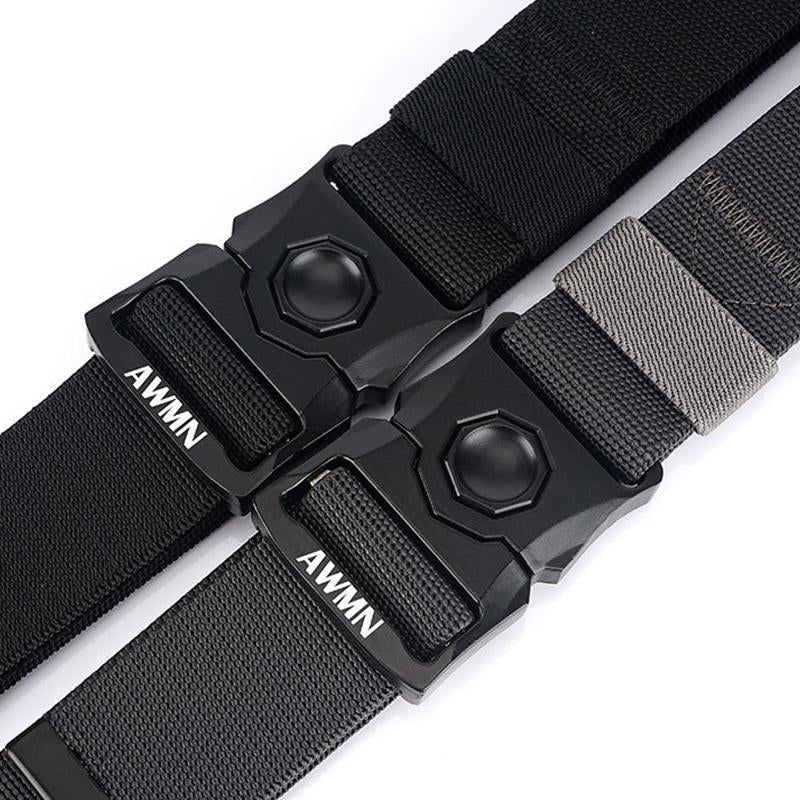 Tactical Belt Quick-Release Buckle Stepless Adjustment