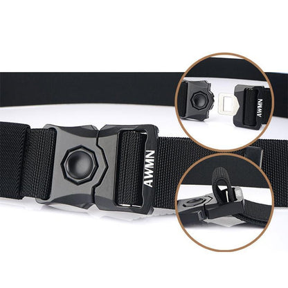 Tactical Belt Quick-Release Buckle Stepless Adjustment