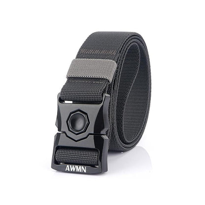 Tactical Belt Quick-Release Buckle Stepless Adjustment