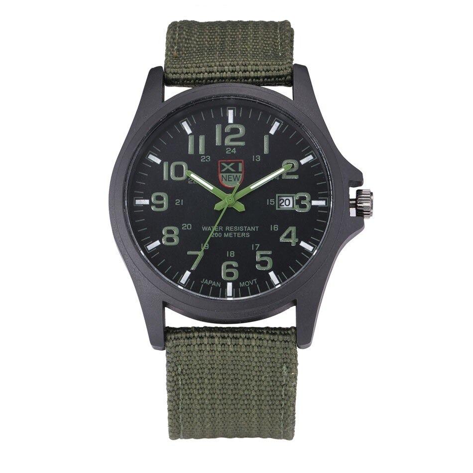Tactical Watch 50M Water-Resistant Stainless Steel Case