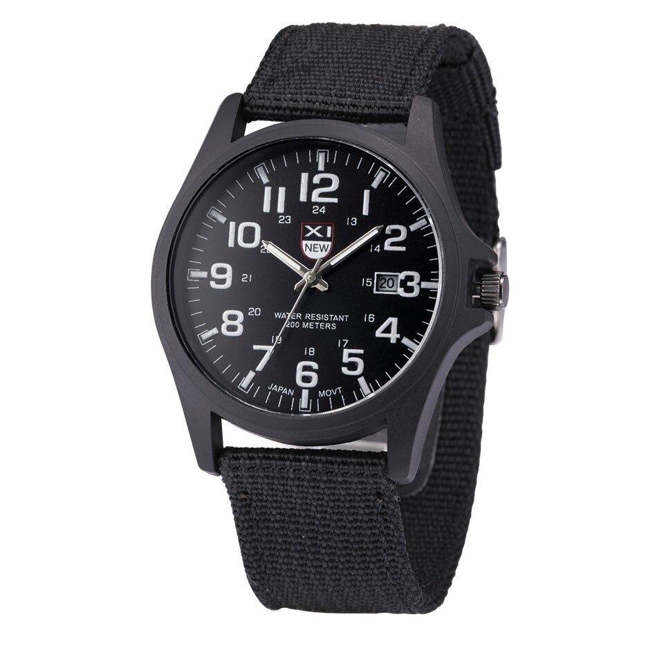 Tactical Watch 50M Water-Resistant Stainless Steel Case