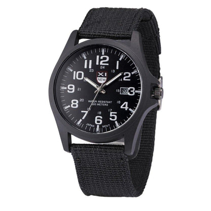 Tactical Watch 50M Water-Resistant Stainless Steel Case