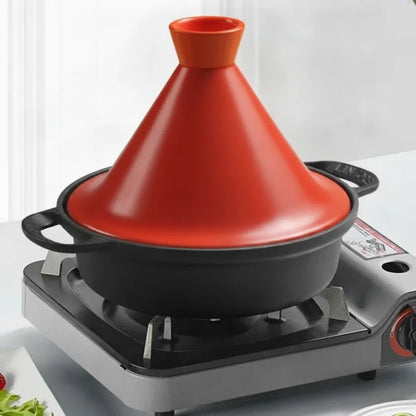 Tagine Pot Cast Iron Base & Ceramic Lid