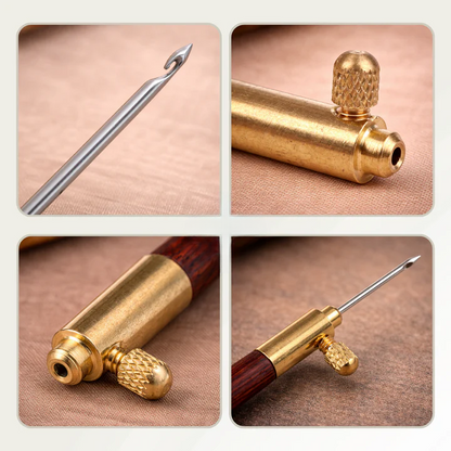 Tambour Embroidery Needle Set 3 Interchangeable Stainless Steel Needles