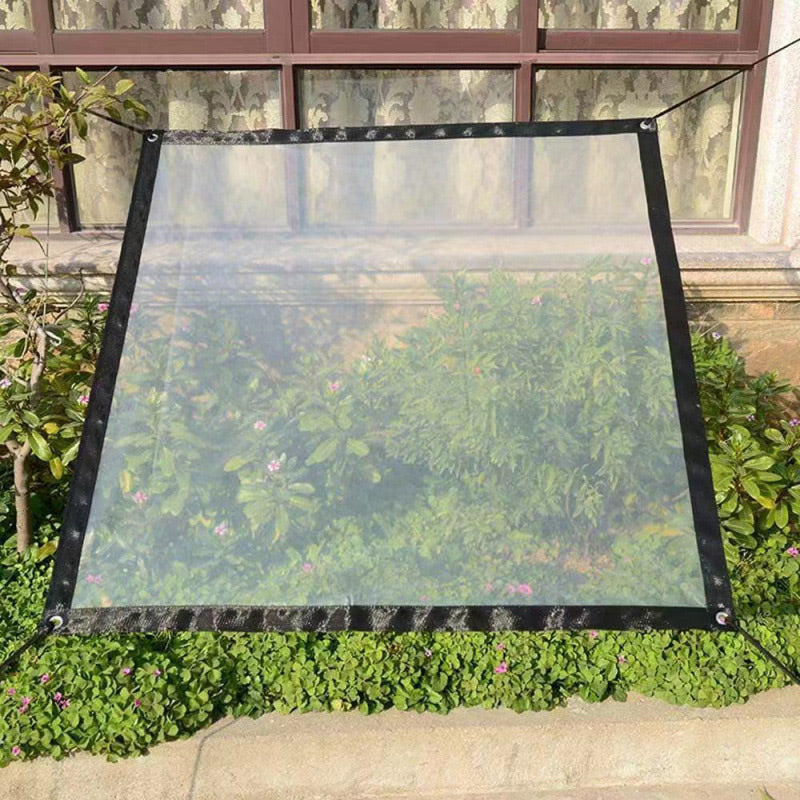 Tarpaulin Clear 90 Percent Light Transmission Reinforced Eyelets