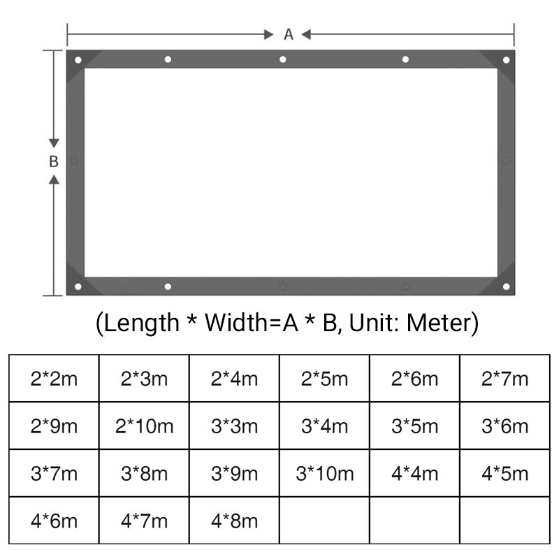 Tarpaulin Clear 90 Percent Light Transmission Reinforced Eyelets