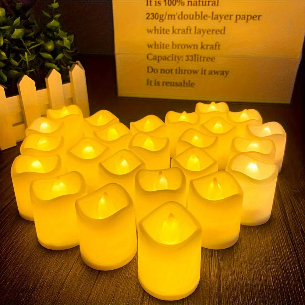 Tealight Candles Flameless LED Warm White Flickering