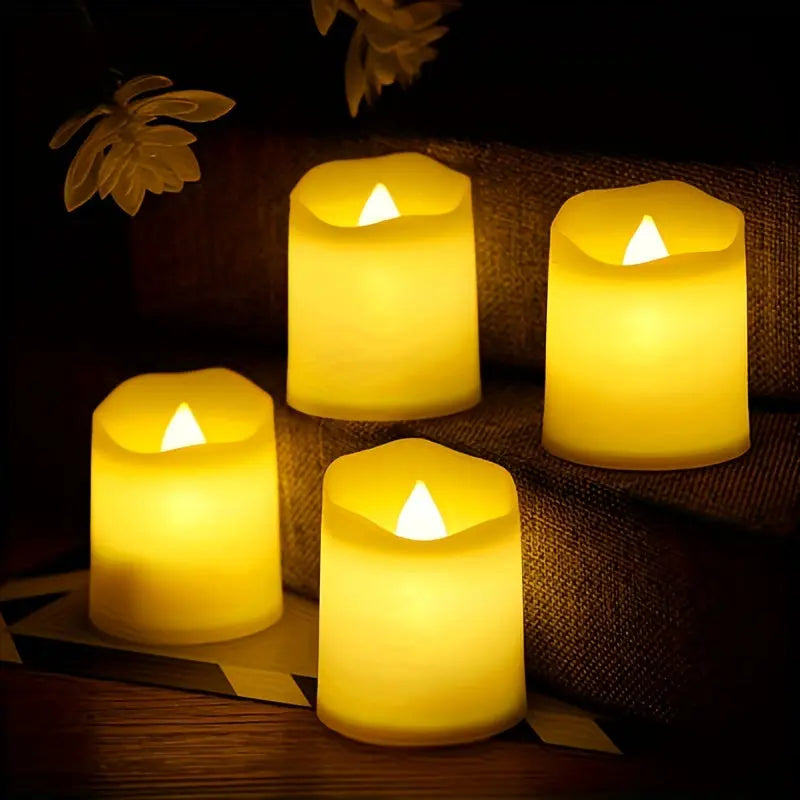 Tealight Candles Flameless LED Warm White Flickering