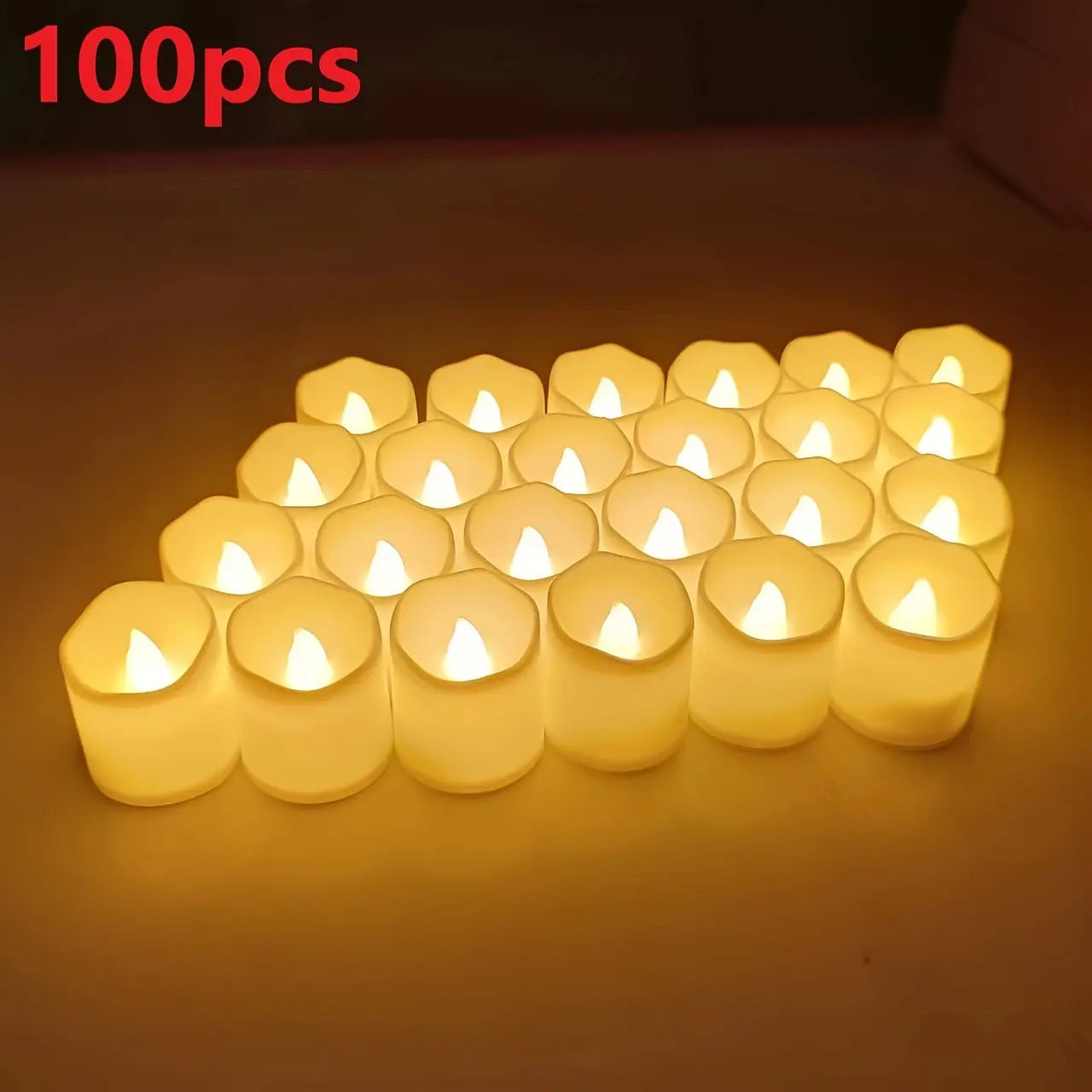 Tealight Candles Flameless LED Warm White Flickering