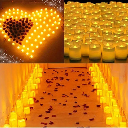 Tealight Candles Flameless LED Warm White Flickering
