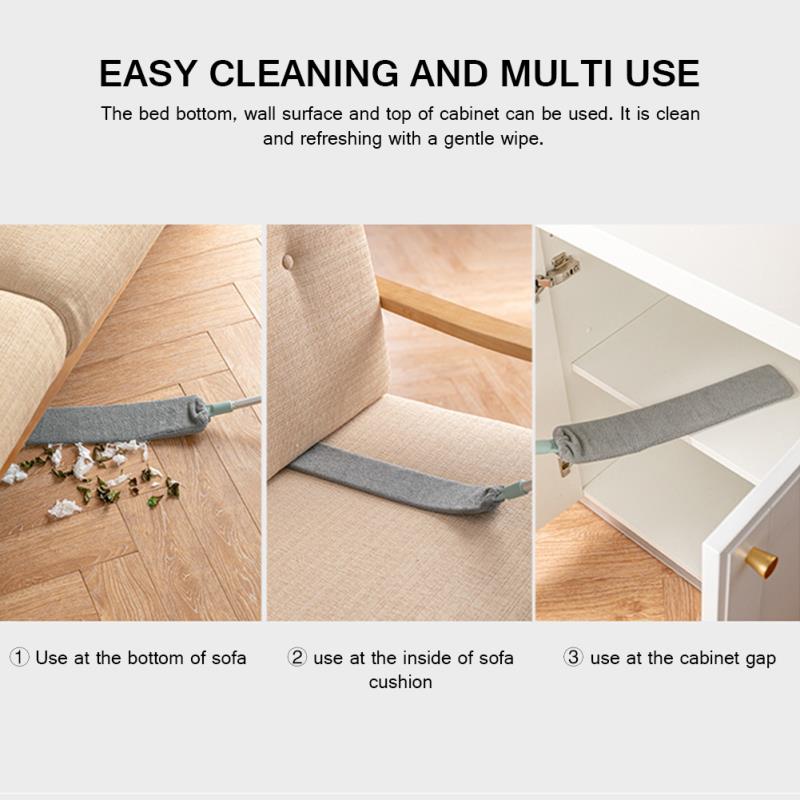Telescopic Duster Stainless Steel Handle Removable Washable Microfiber