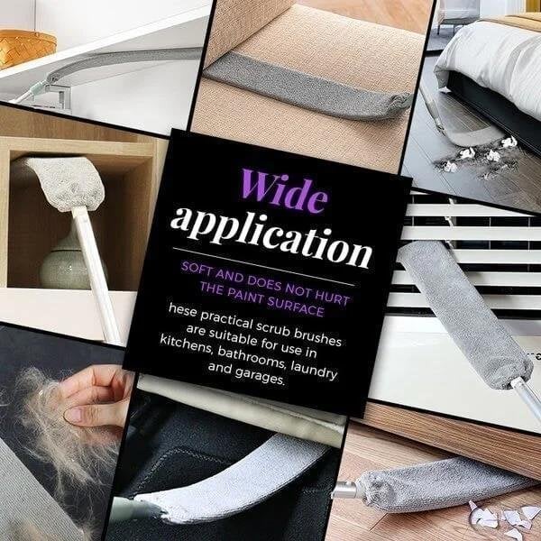 Telescopic Duster Stainless Steel Handle Removable Washable Microfiber