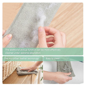 Telescopic Duster Stainless Steel Handle Removable Washable Microfiber