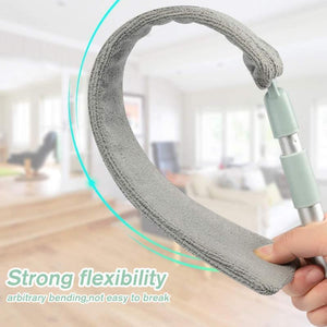 Telescopic Duster Stainless Steel Handle Removable Washable Microfiber