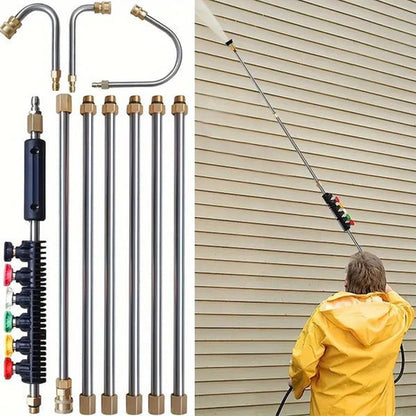 Telescopic Spray Wand 3m Reach Brass & Stainless Steel