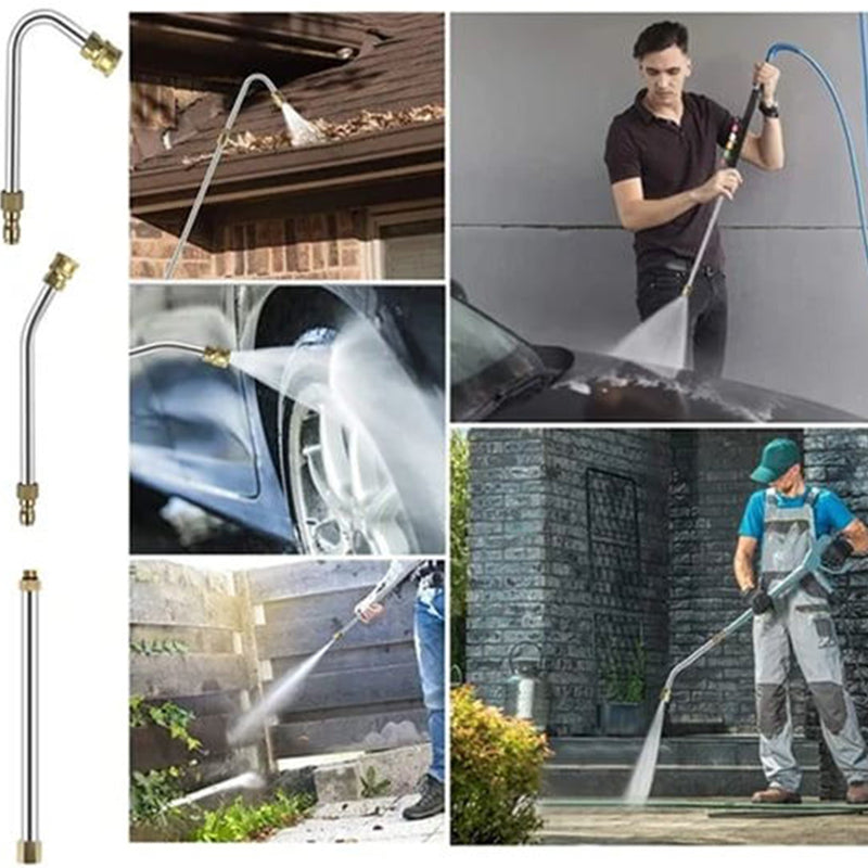 Telescopic Spray Wand 3m Reach Brass & Stainless Steel