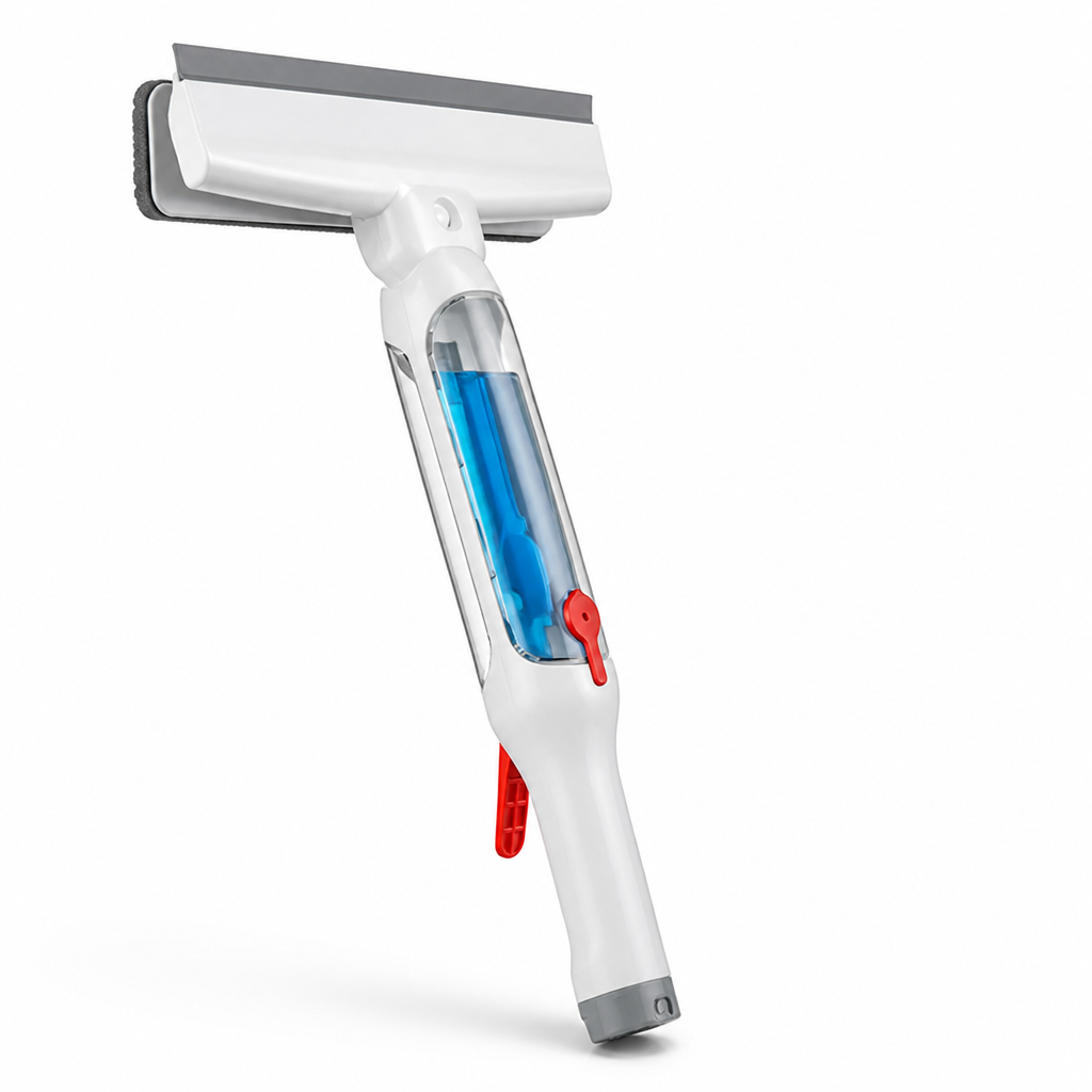 Telescopic Window Cleaner 130 cm Dual Microfiber & Squeegee