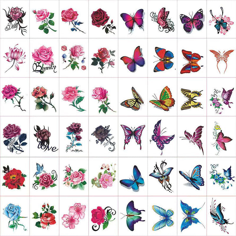 Temporary Tattoo Set Realistic 3D Waterproof & Skin-Friendly
