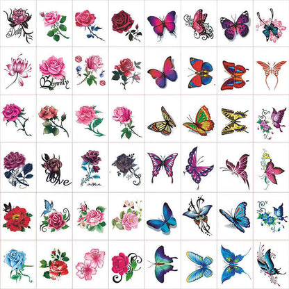 Temporary Tattoo Set Realistic 3D Waterproof & Skin-Friendly