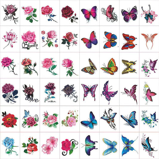 Temporary Tattoo Set Realistic 3D Waterproof & Skin-Friendly
