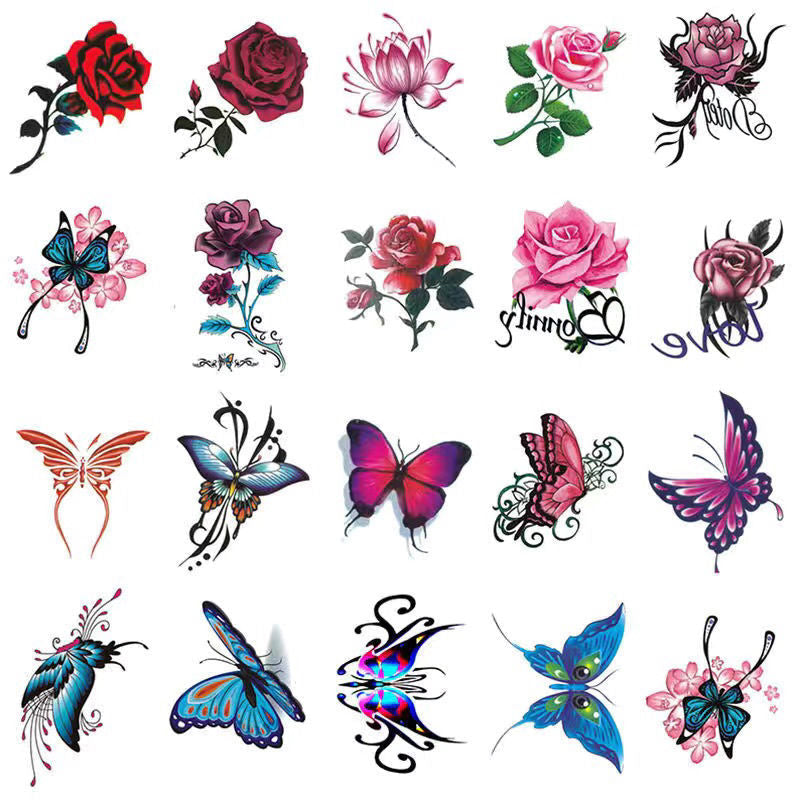 Temporary Tattoo Set Realistic 3D Waterproof & Skin-Friendly