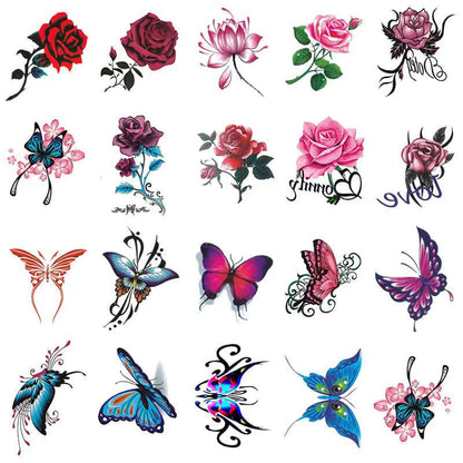 Temporary Tattoo Set Realistic 3D Waterproof & Skin-Friendly