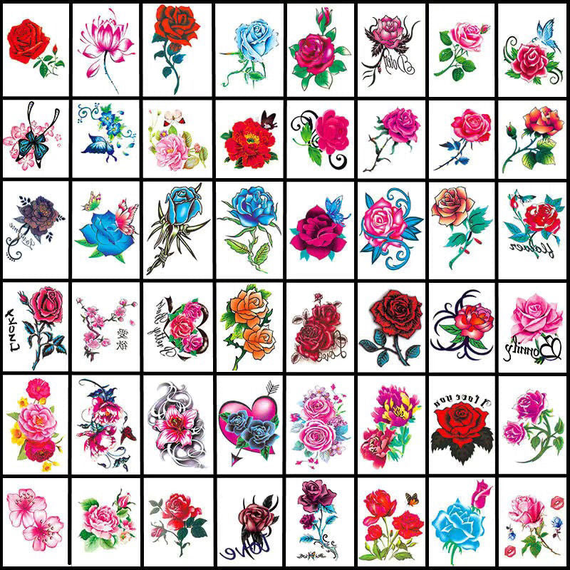Temporary Tattoo Set Realistic 3D Waterproof & Skin-Friendly