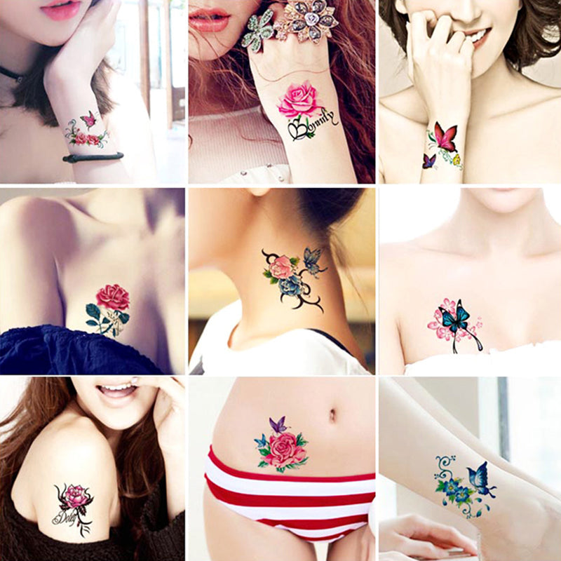 Temporary Tattoo Set Realistic 3D Waterproof & Skin-Friendly