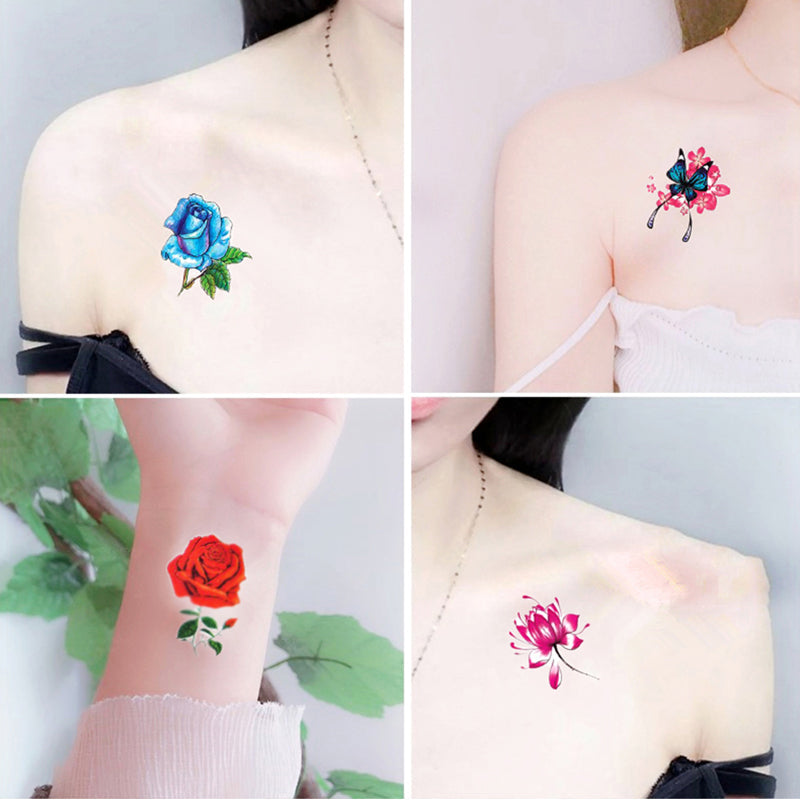 Temporary Tattoo Set Realistic 3D Waterproof & Skin-Friendly