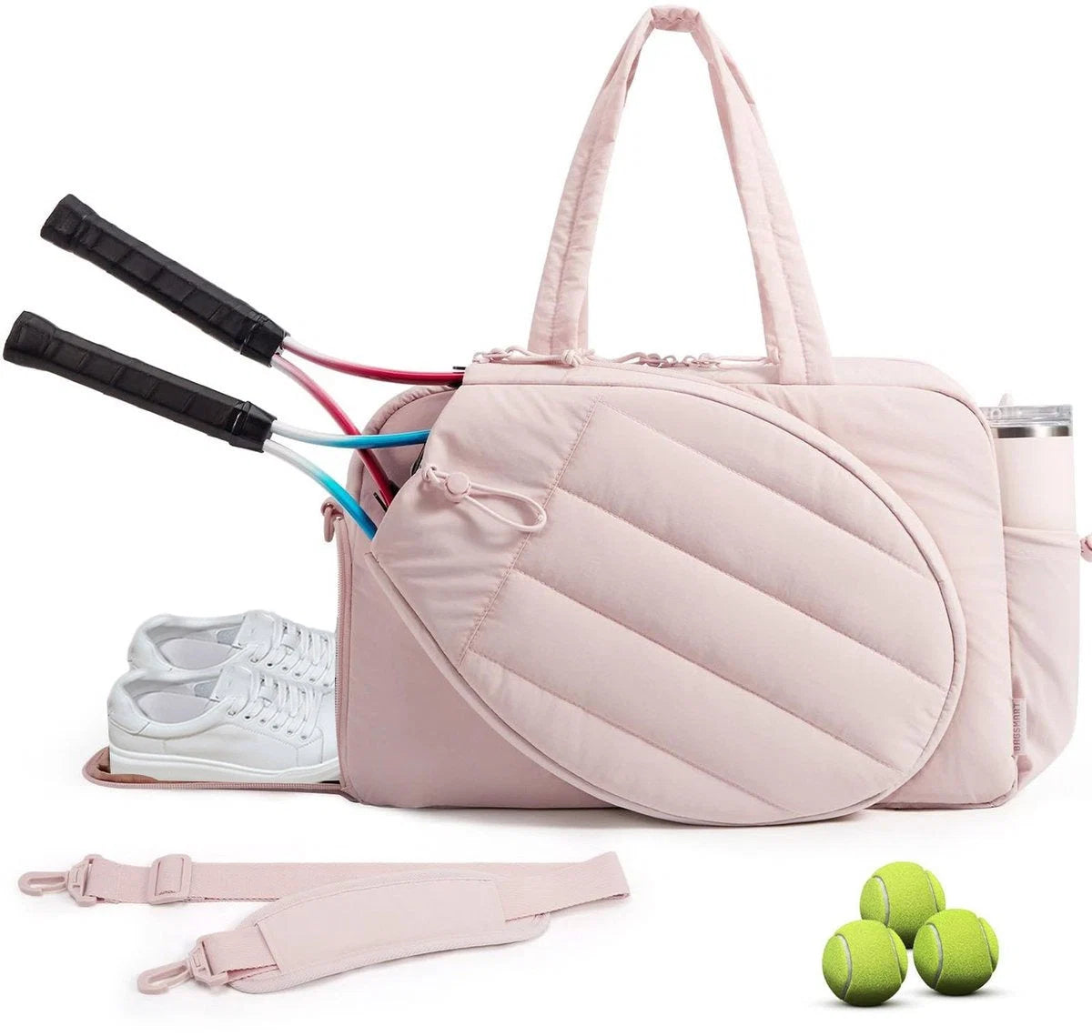 Tennis Bag Padded Racket Compartment Shoe Pocket 42L