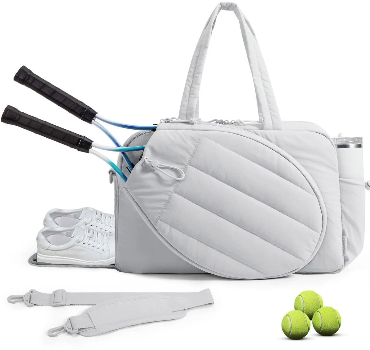 Tennis Bag Padded Racket Compartment Shoe Pocket 42L