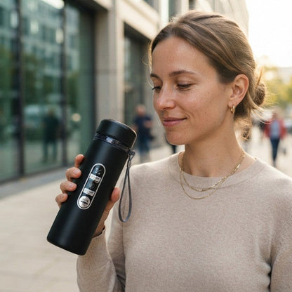 Thermos Bottle LED Temperature Display Vacuum Insulated Leak-Proof