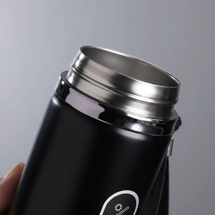 Thermos Bottle LED Temperature Display Vacuum Insulated Leak-Proof
