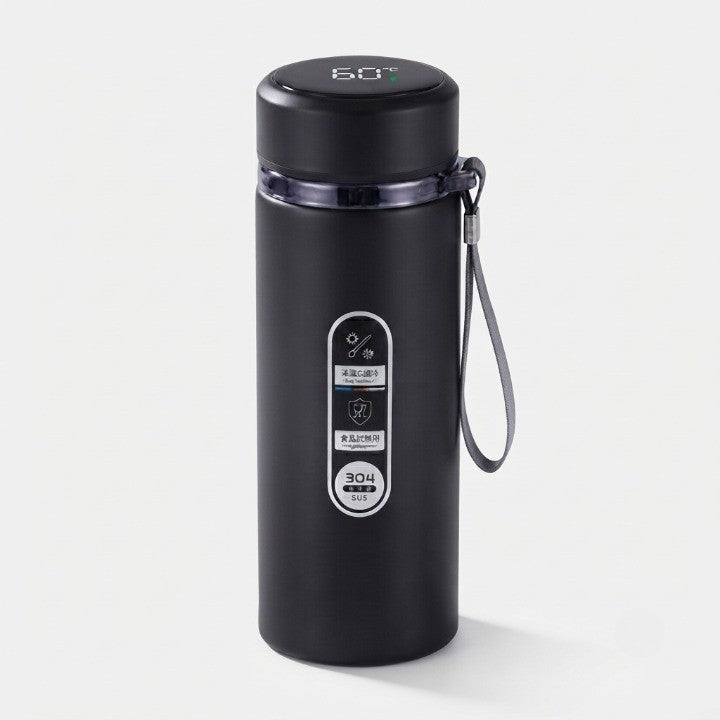 Thermos Bottle LED Temperature Display Vacuum Insulated Leak-Proof