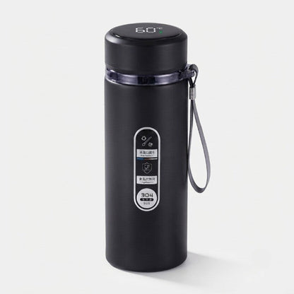 Thermos Bottle LED Temperature Display Vacuum Insulated Leak-Proof