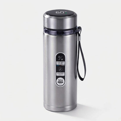 Thermos Bottle LED Temperature Display Vacuum Insulated Leak-Proof
