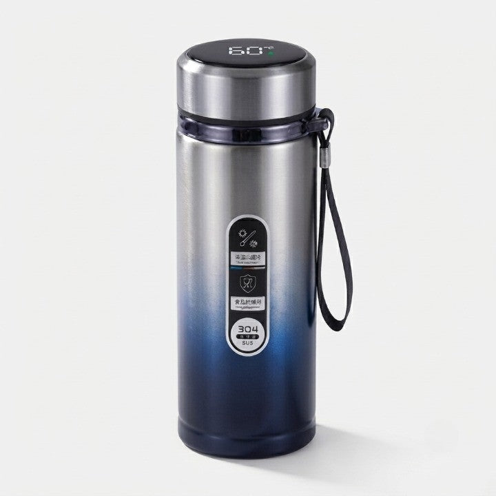Thermos Bottle LED Temperature Display Vacuum Insulated Leak-Proof