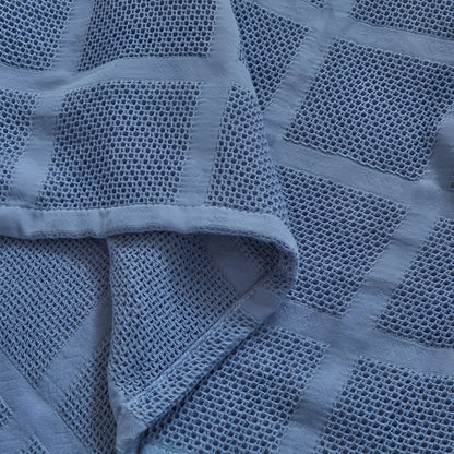 Throw Blanket 100% Cotton Waffle Weave Hypoallergenic