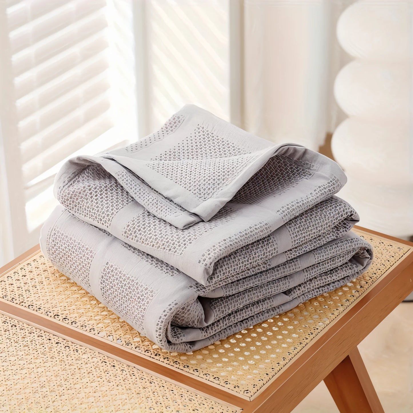 Throw Blanket 100% Cotton Waffle Weave Hypoallergenic
