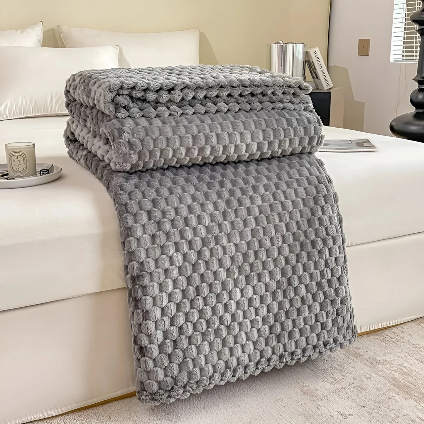 Throw Blanket Microfiber Quilted Machine Washable