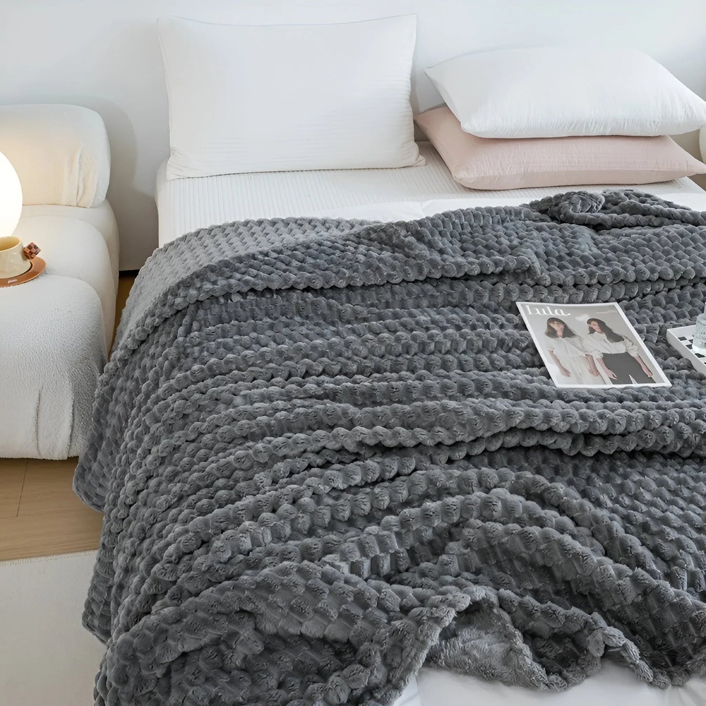 Throw Blanket Microfiber Quilted Machine Washable