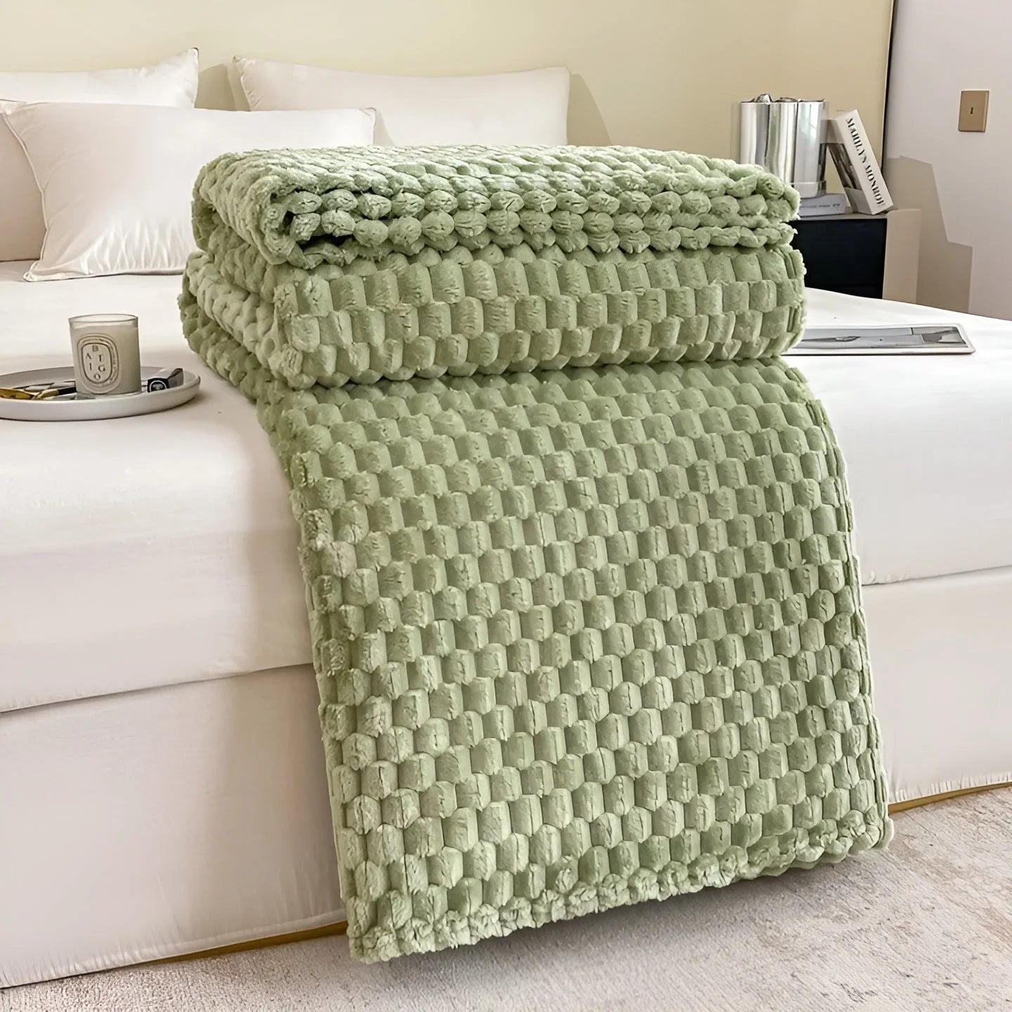 Throw Blanket Microfiber Quilted Machine Washable
