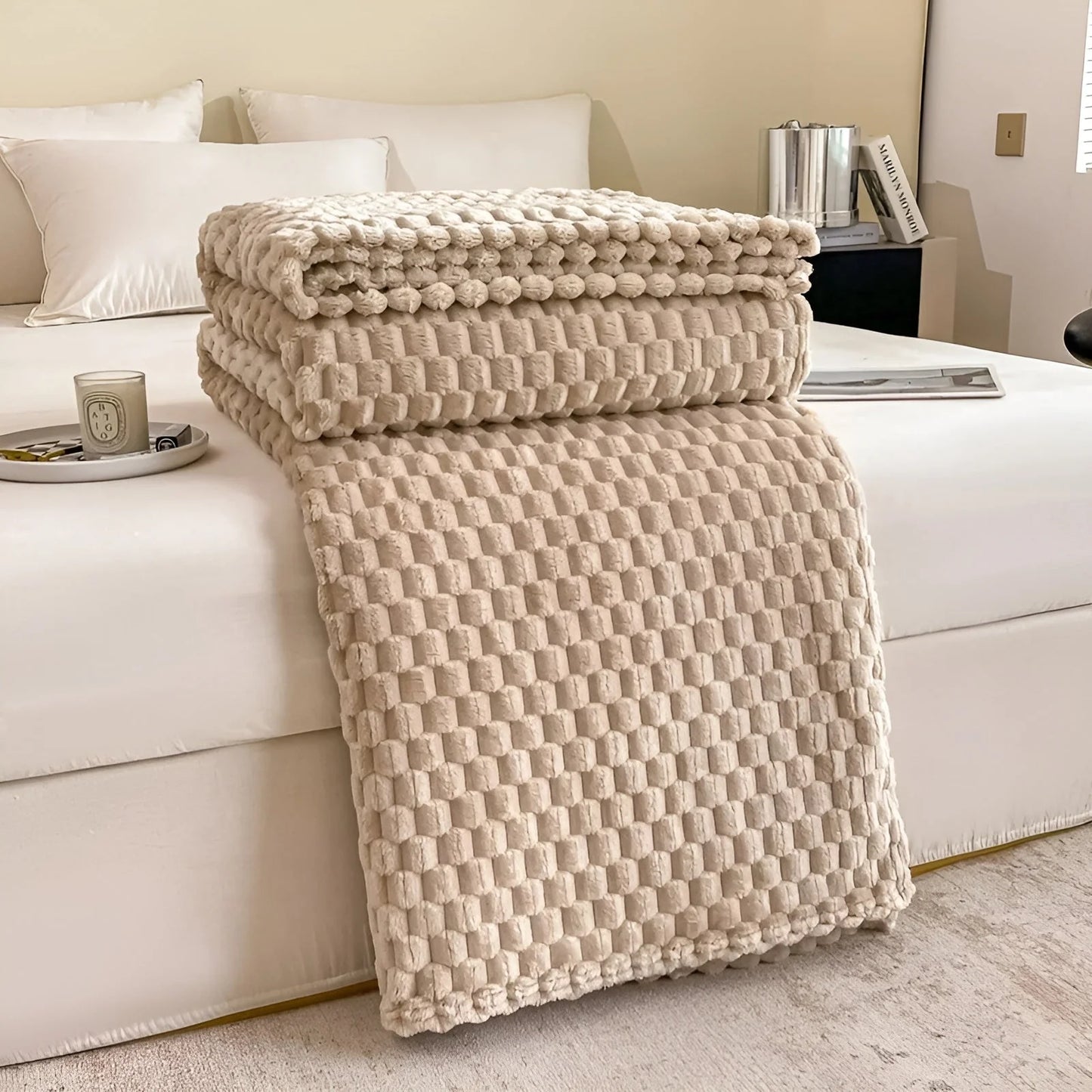 Throw Blanket Microfiber Quilted Machine Washable