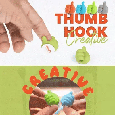 Thumb Hooks Self-Adhesive & Soft Silicone Set of 20