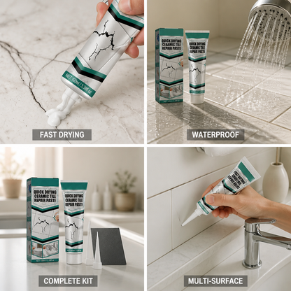 Tile Repair Kit Fast-Drying Waterproof Set of 2