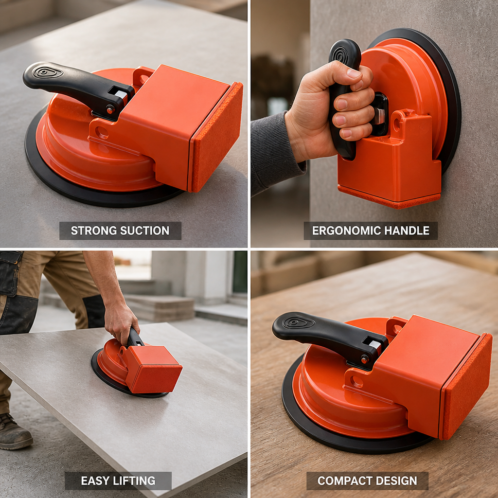 Tile & Slab Lifter Suction Cup Ergonomic Handle