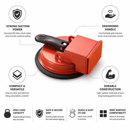 Tile & Slab Lifter Suction Cup Ergonomic Handle